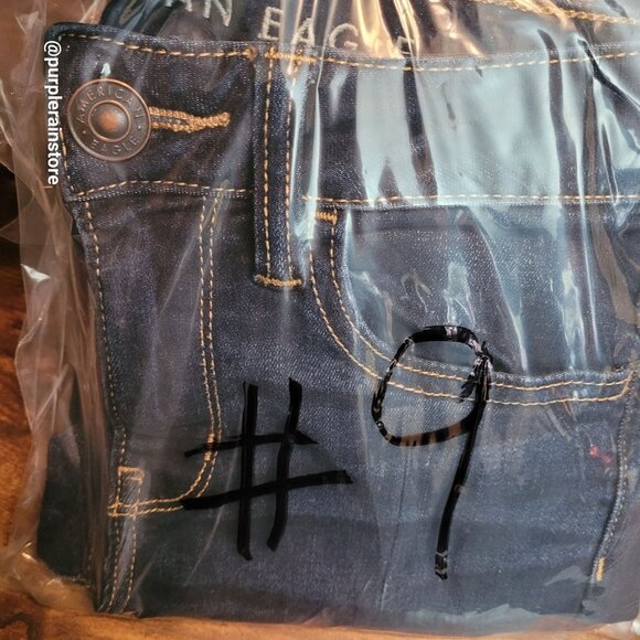 American Eagle Jeans 2 R Jegging Low Rise Next Level Stretch Dark Wash Denim - Picture 13 of 13